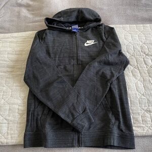 Nike Knit Advanced Full Zip Hooded Sweatshirt Grey Size Small